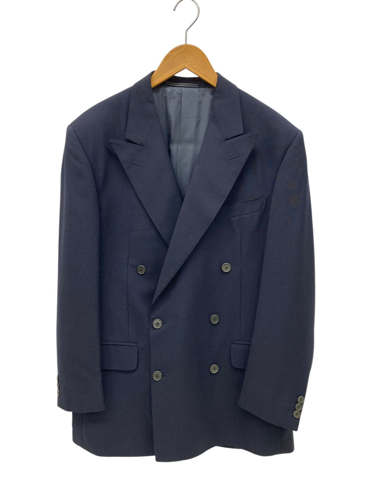 希少✨ エルメネジルド ゼニア ダブルテーラードジャケット ウール カシミヤ L Ermenegildo Zegna (エルメネジルドゼニア) スイス製 ダブル