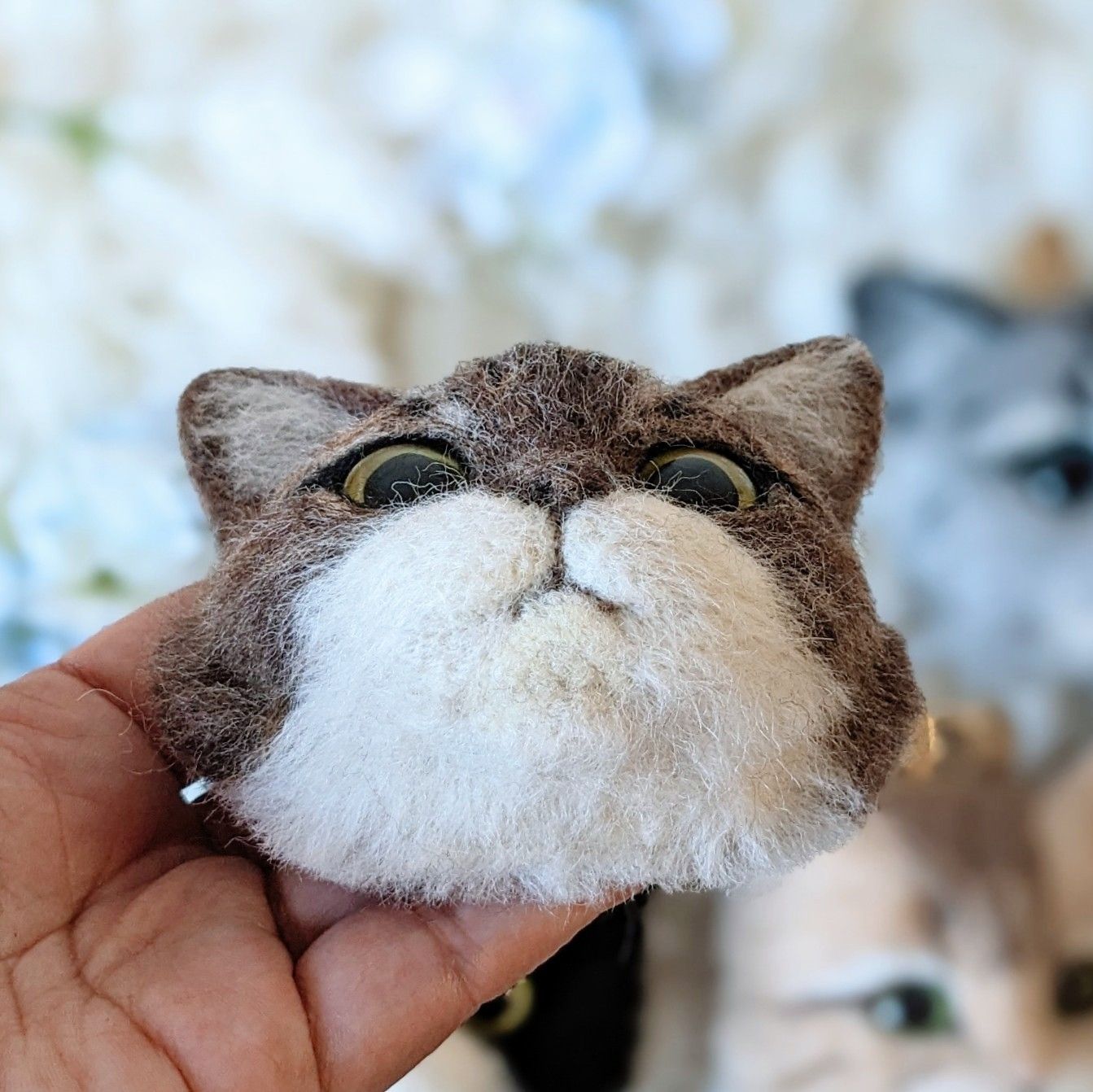 羊毛フェルト スコティッシュ ブローチorキーホルダー 何気なく