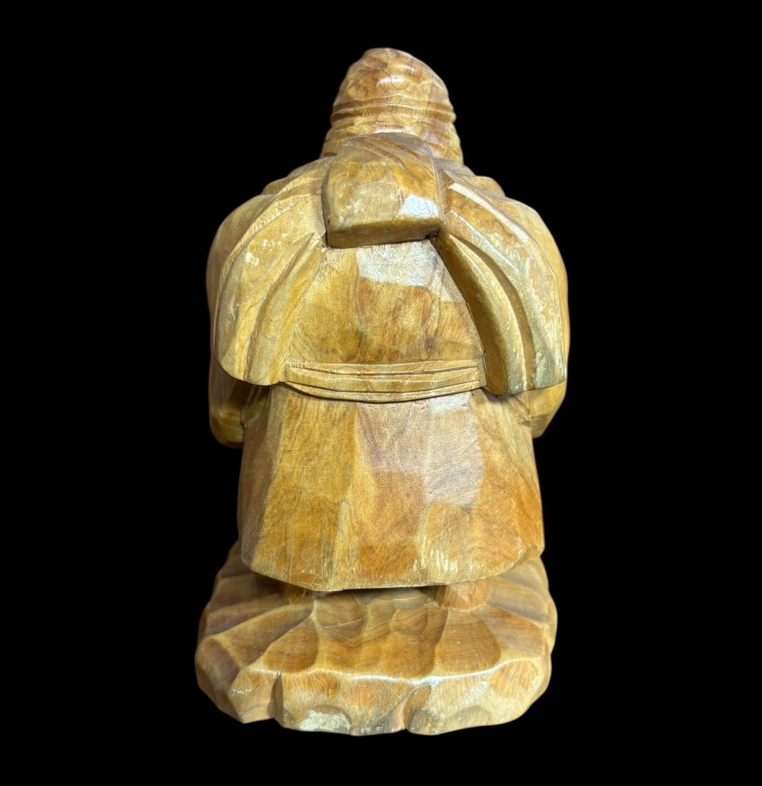 楽天市場】木彫り 恵比寿大黒 置物 高さ33cm 楠製 七福神 縁起物