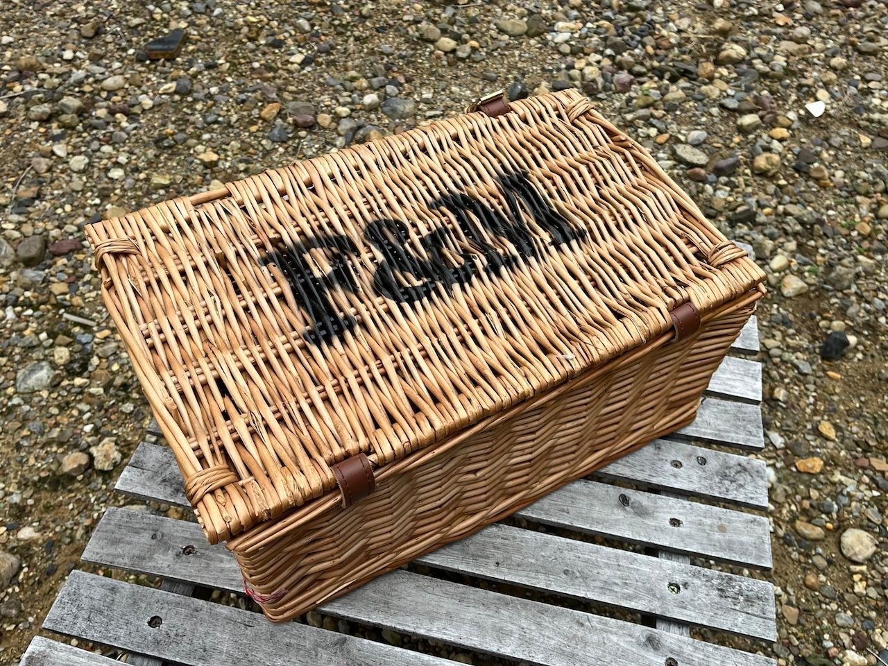 F-M フォートナム＆メイソン ヴィンテージバスケット ハンパー