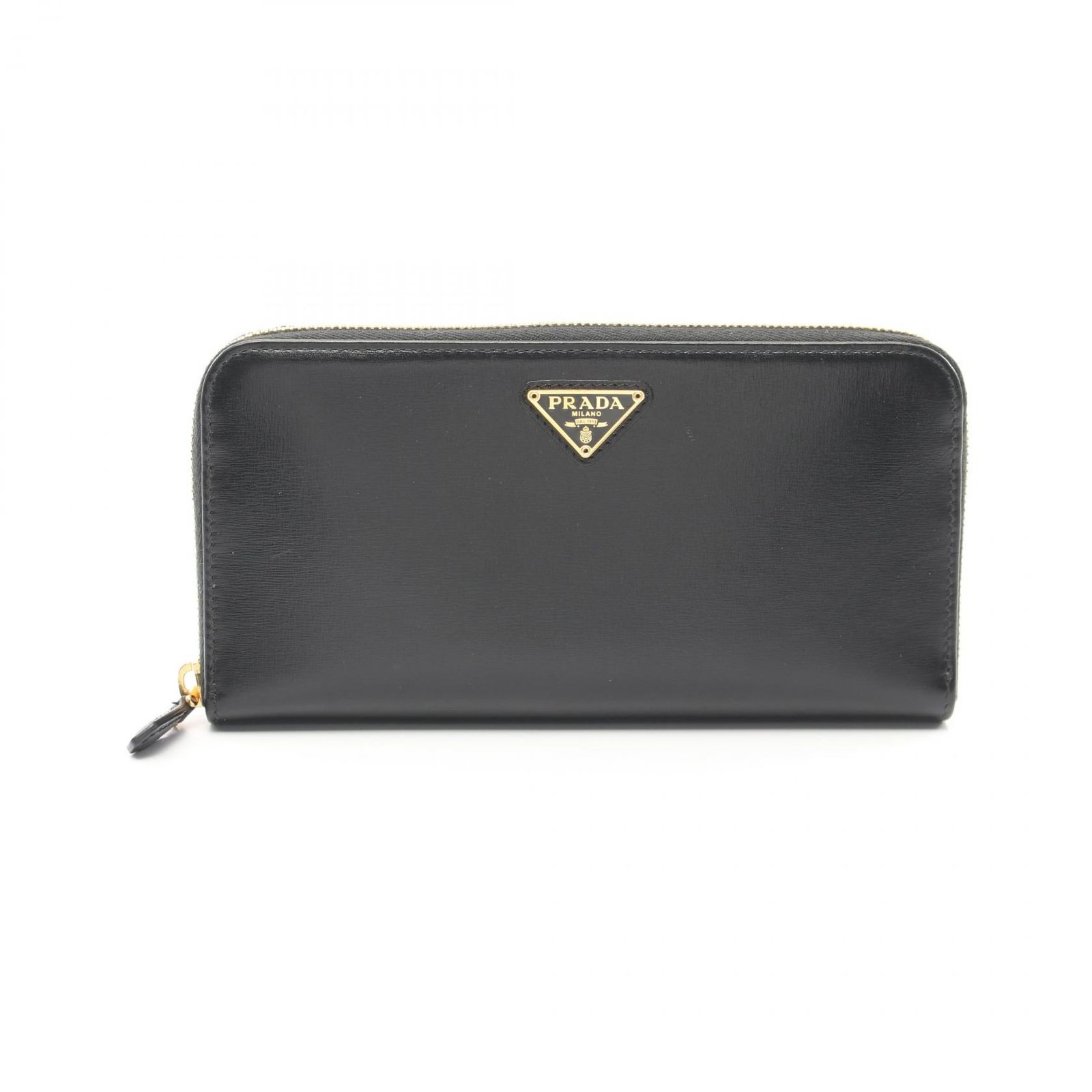PRADA プラダ BOX CALF ラウンド長財布