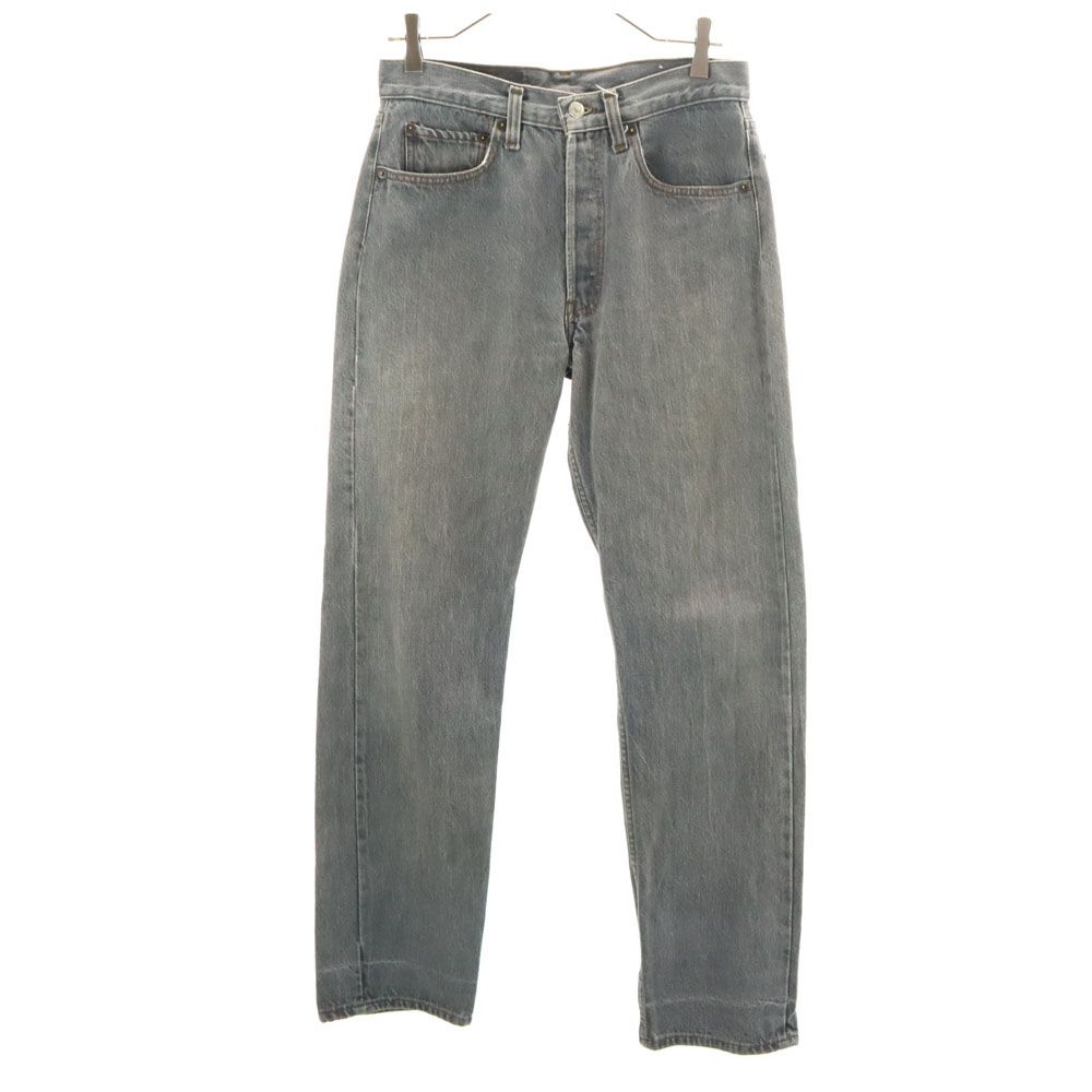 リーバイス 80s 501-0658 後染め ブラック ヴィンテージ カラー デニムパンツ W31 グレー Levi's ジーンズ ボタンフライ メンズ