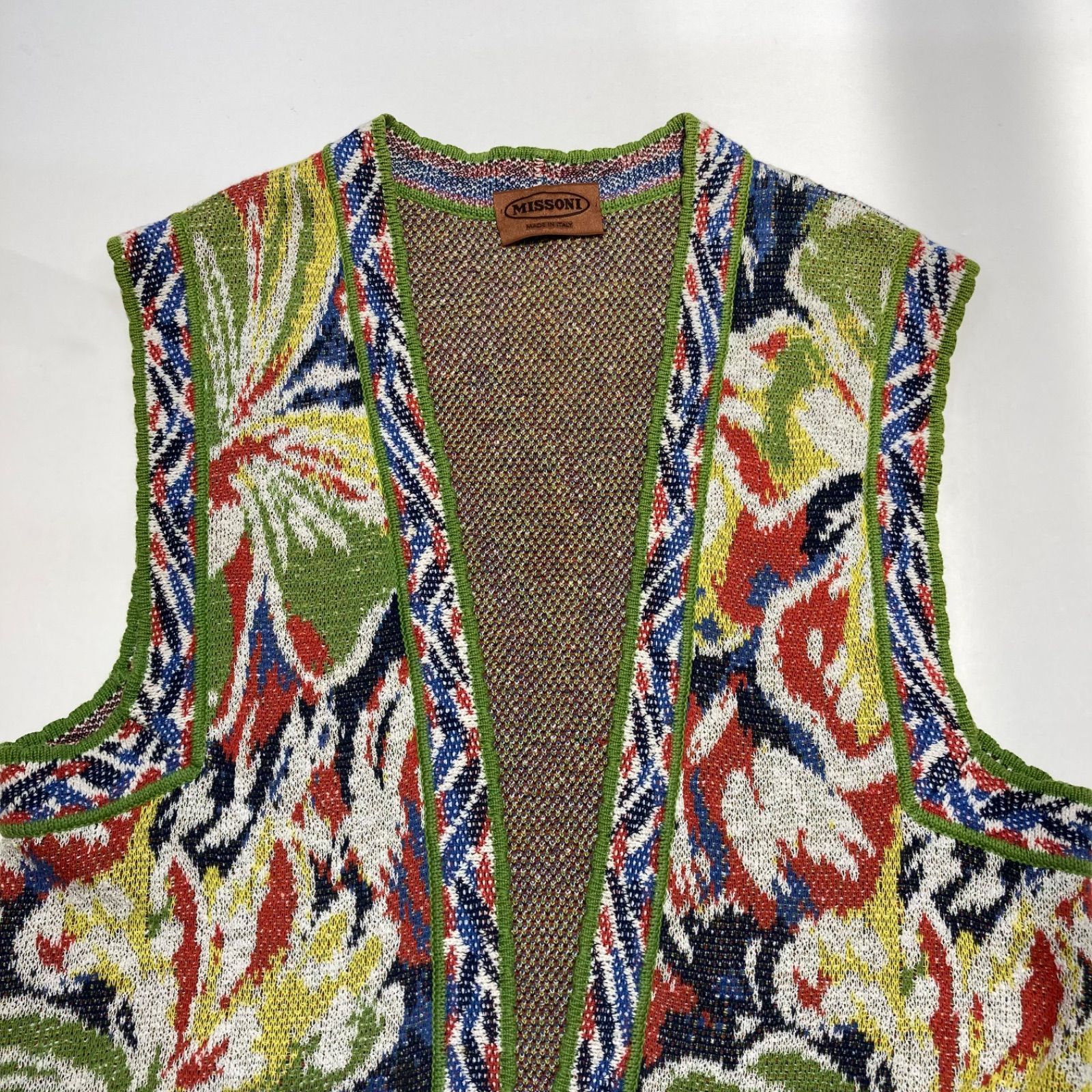ファッション特集 MISSONI チョッキ ベスト コットンニット VEST KNIT ミッソーニ トップス