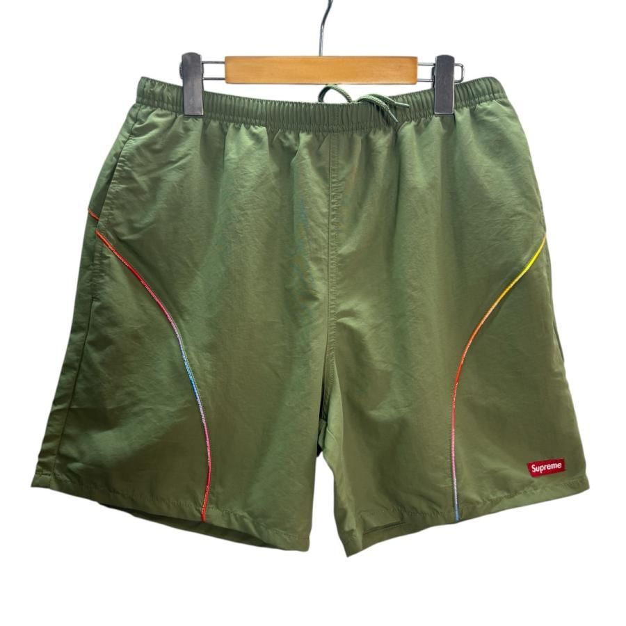 サイズM シュプリーム Supreme 21SS Gradient Piping Water Short グラディエント パイピング ウォーター ショート 8065000207646