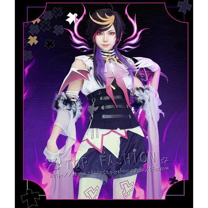 バーチャルYouTuber VTuber Shu Yno 闇ノシュウ コスプレ衣装 ウィッグ 靴 道具別売り