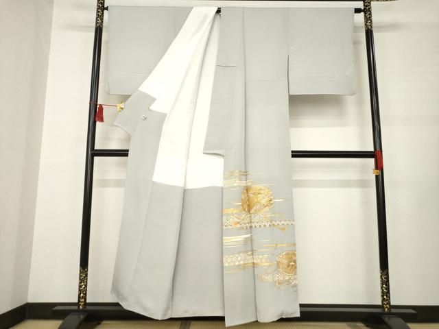 平和屋着物●豪華色留袖 駒刺繍 貝桶花文 金彩 ますいわ屋扱い 正絹 AABB3878ck