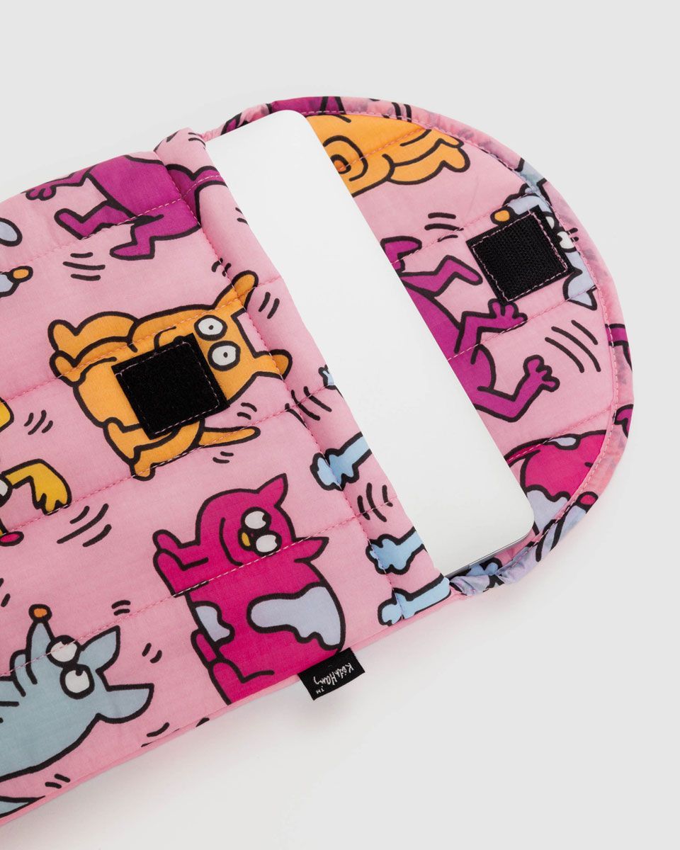 BAGGU × キースヘリング　ラップトップスリーブ　PCケース13/14インチ 新品 PCケース BAGGU PUFFY LAPTOP SLEEVE 13インチ/14インチ バグゥ