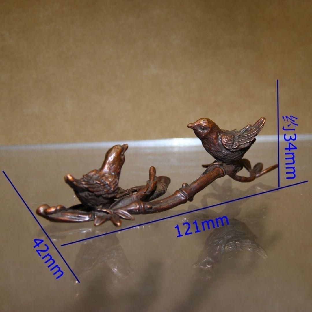 銅 細工 太陽鳥 茶道茶寵 筆架 筆棚 装飾品 工芸品 置物 銅
