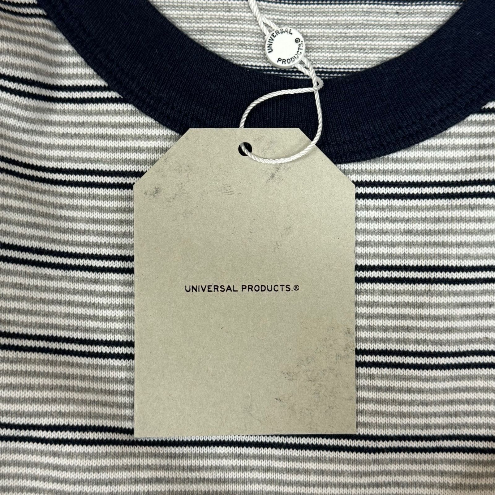 定価18700円 新品 UNIVERSAL PRODUCTS MULTI BORDER L/S T-SHIRT 