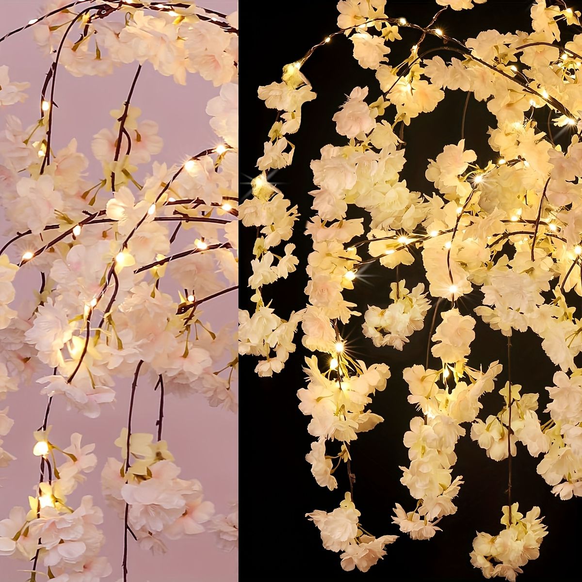 幻想的な光 LED桜の木 フェアリーライト USB給電 1.2m 1.5m 1.8m 室内装飾 癒し空間 誕生日 結婚式 パーティー 記念日 卒業式 季節イベントに最適 1.8メートル NEXPOTALLINN_EU