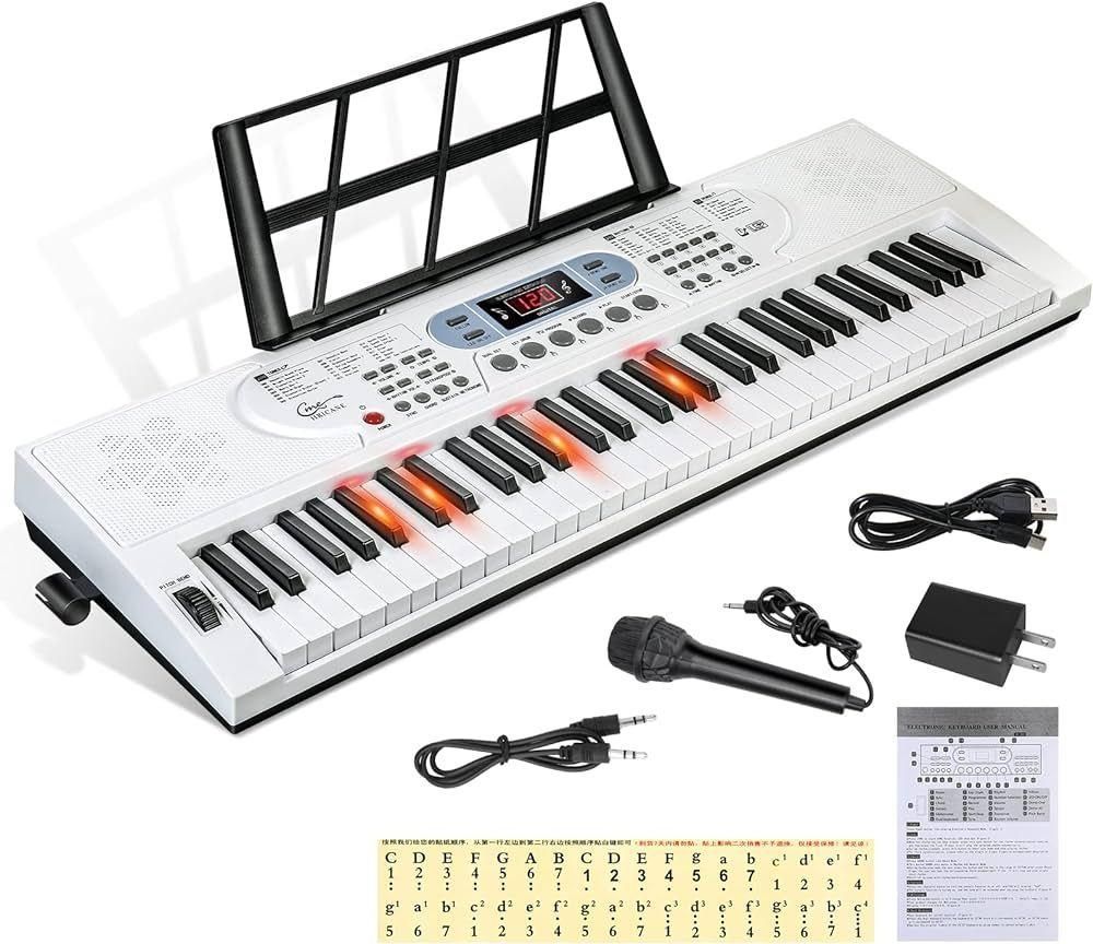 M2448-121-86】電子キーボード 電子ピアノ 61鍵盤