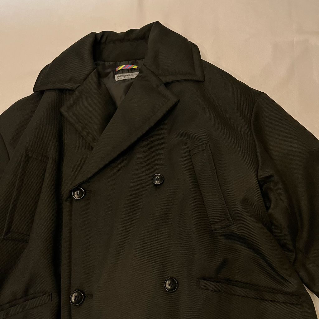 is-ness : イズネス Big Padding Coat コート ブラック size:46