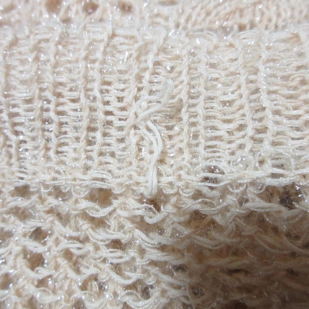 22SS Mame Kurogouchi マメクロゴウチ Botanical Pattern Knitted Lame  