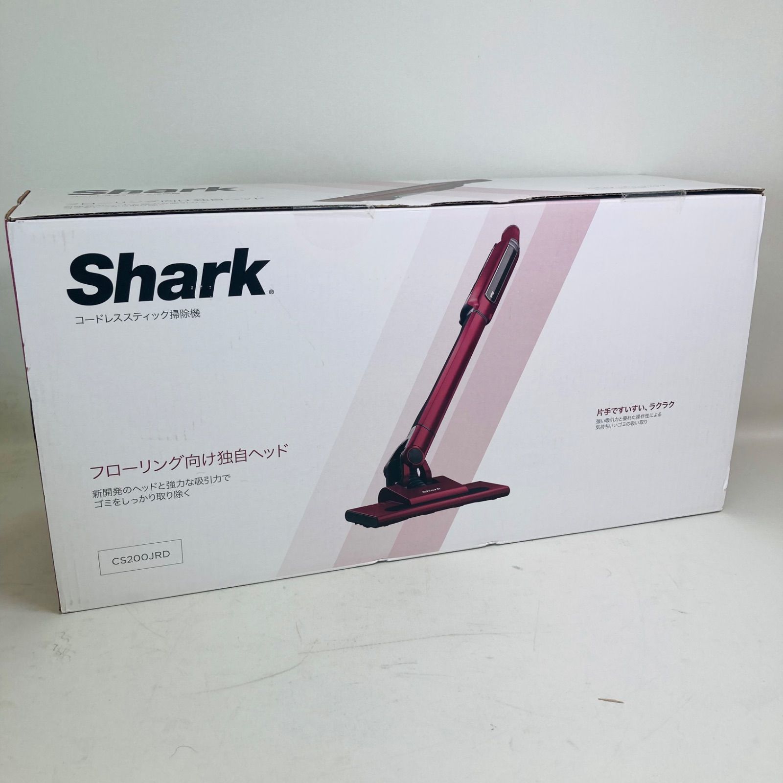 新品未開封品 Shark コードレススティッククリーナー CS200JRD