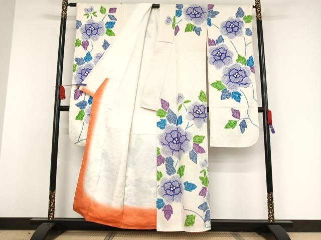 平和屋着物●豪華振袖　総絞り　草花文　正絹　逸品　AAAW4235np 平和屋着物○豪華振袖 総絞り 草花文 正絹 逸品 AAAW4235np - メルカリ