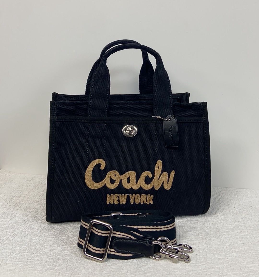 COACH コーチ キャンバス カーゴ 26 ブラック トートバッグ 新品未使用 - メルカリ