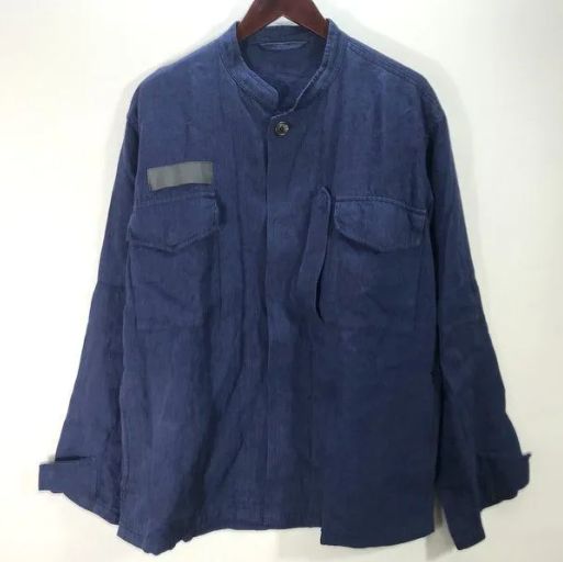 QUILP KRUPA シャツジャケット リネン デニム ミリタリー 軍服テイスト ...