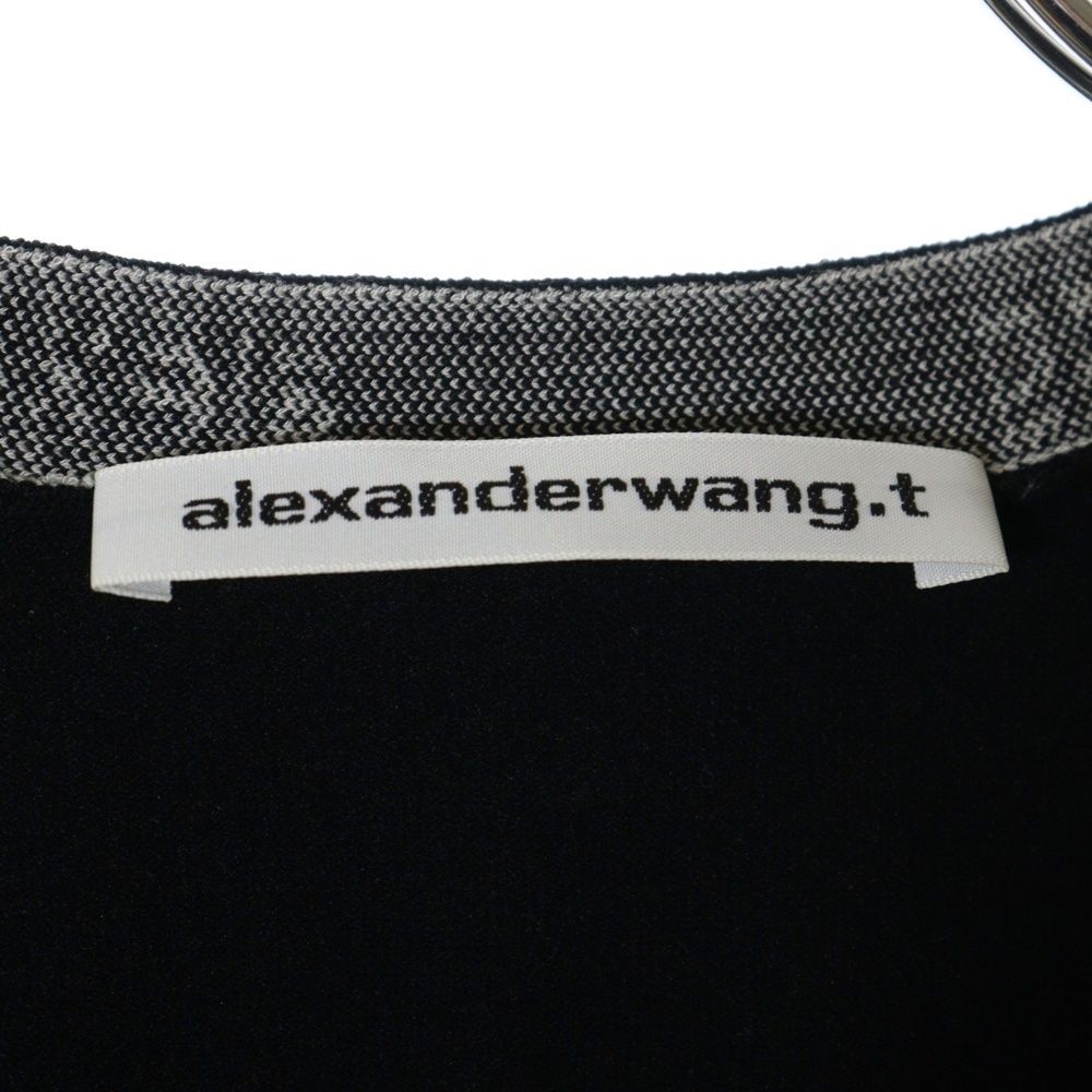 アレキサンダーワン　ロゴTシャツ　ブラック半袖 alexanderwang アレキサンダーワング ブラック コットン ロゴ t