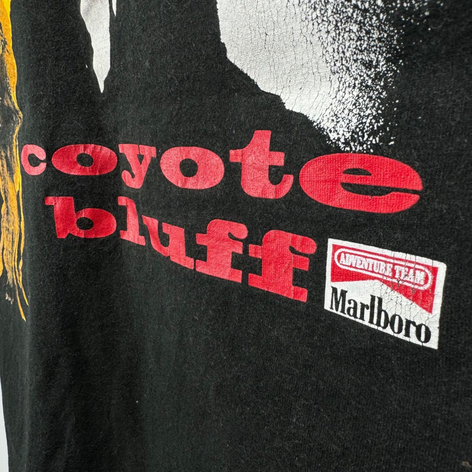 90s vintage Marlboro coyote bluff Print T-shirt Tee USA製