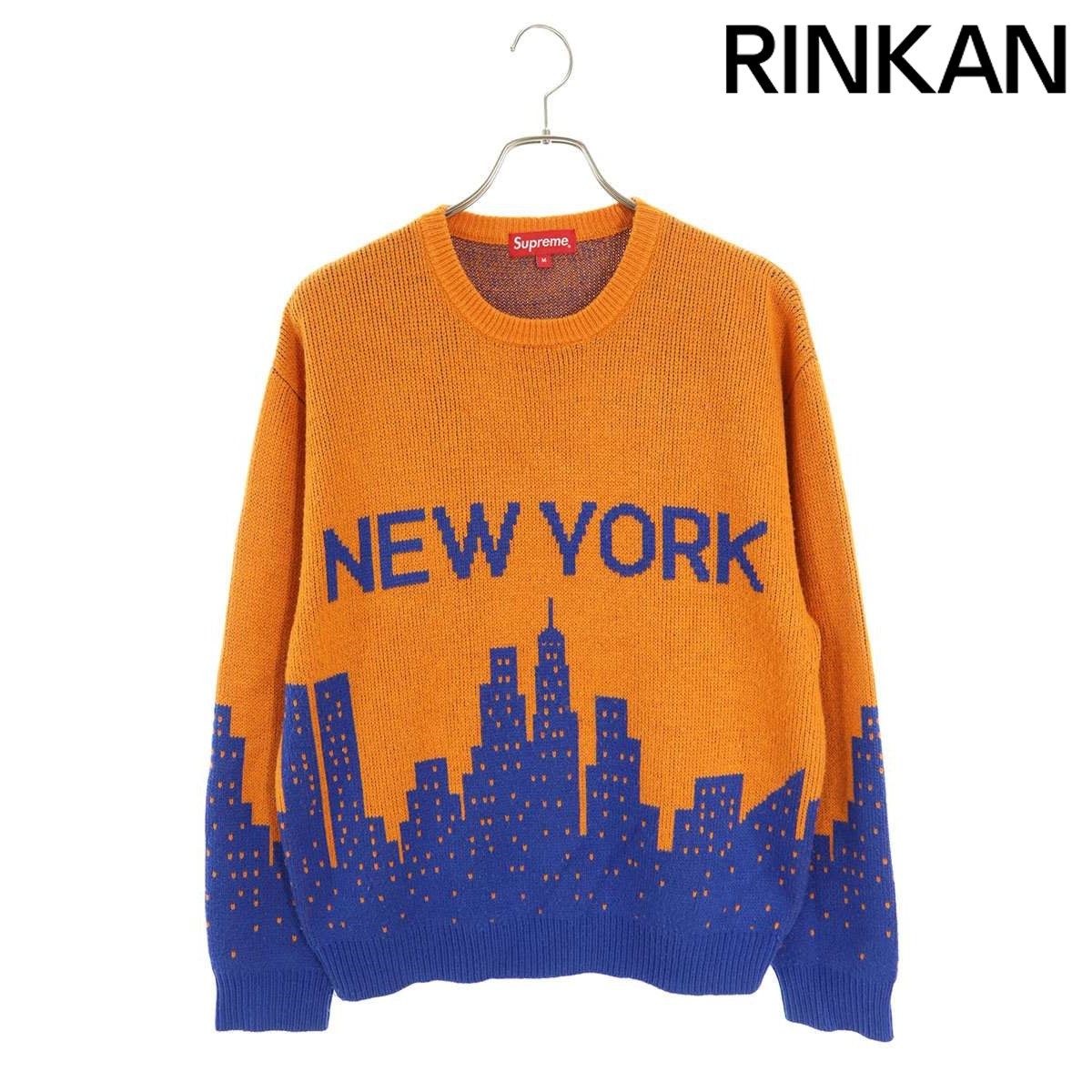 シュプリーム  20SS  New York Sweater ジャガードクルーネックニット メンズ M