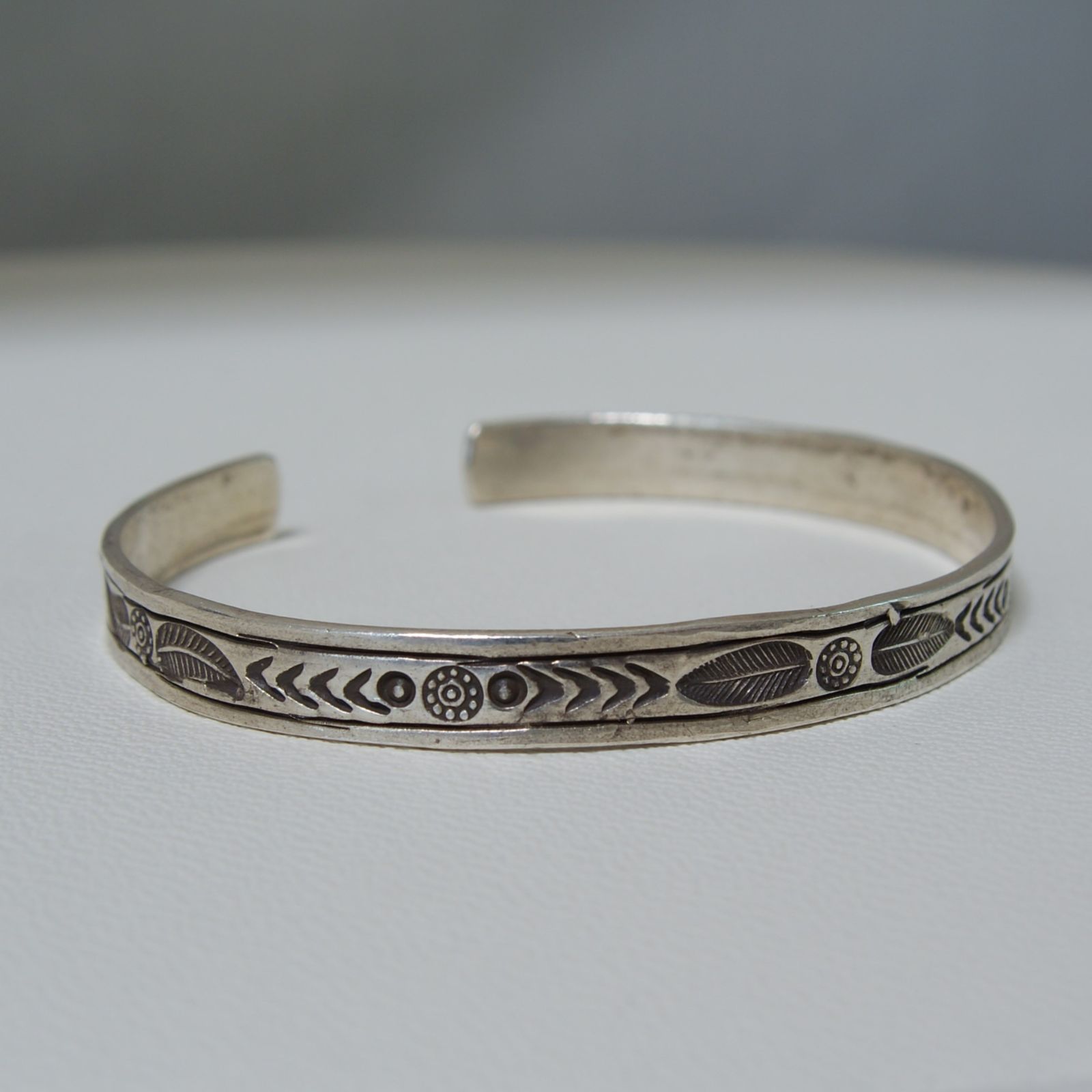Karen Silver✨平打ち バングル✨極太 ハンドメイド/ユニセックス Karen Silver✨平打ち バングル✨極太 ハンドメイド/ユニセックス