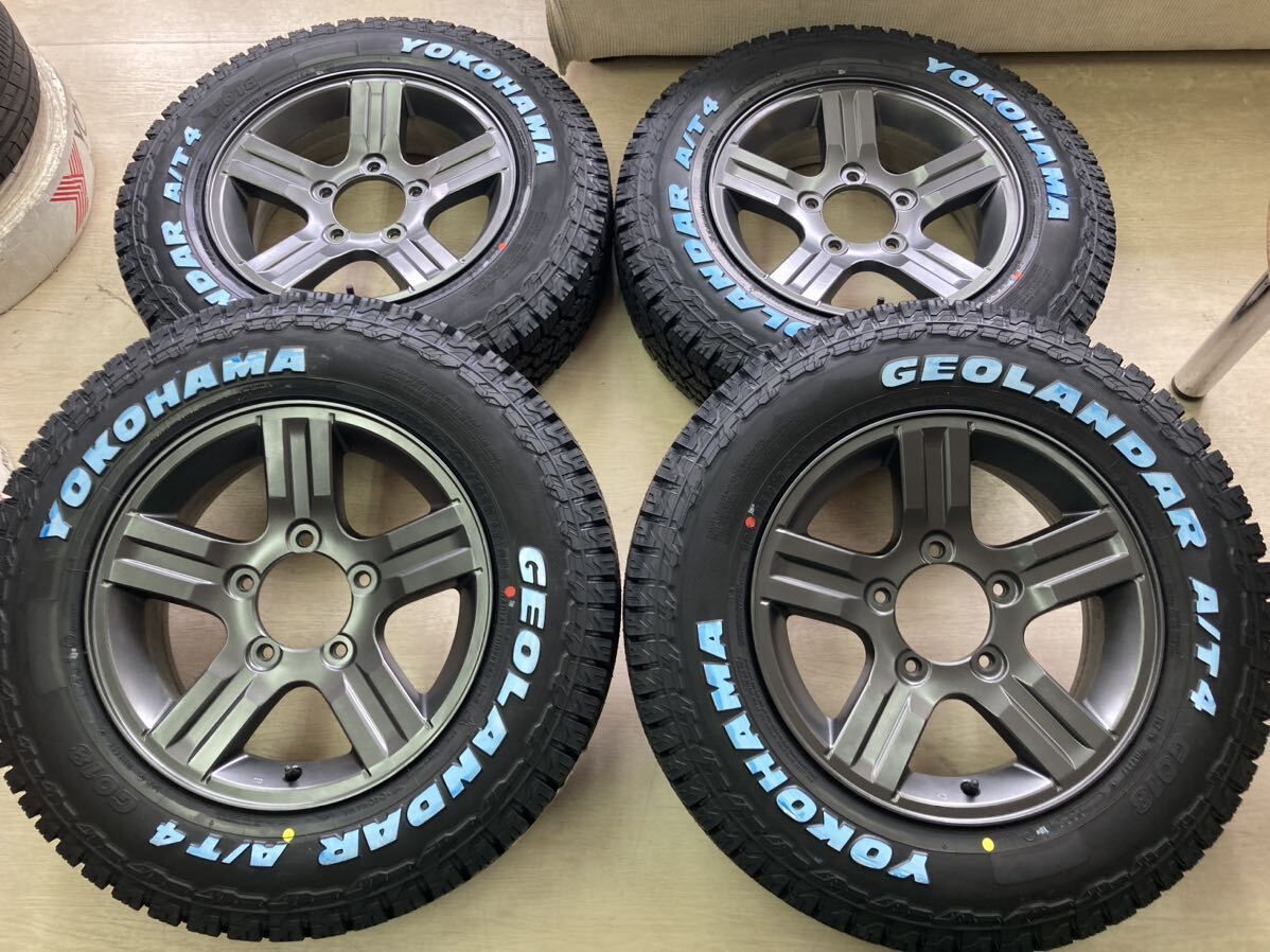 ジムニー純正 ガンメタ再塗装☆ヨコハマ ジオランダーA/T G018 185/85R16 2024年製造 新品付☆ジムニー JA11 JA12 JB23  JB64など - メルカリ