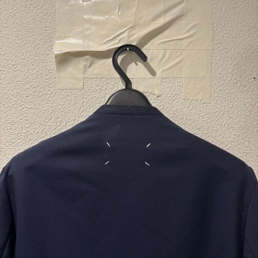 Maison Margiela ノーカラージャケット 46 ネイビー Maison Margiela ジャケット ノーカラージャケット JACKET