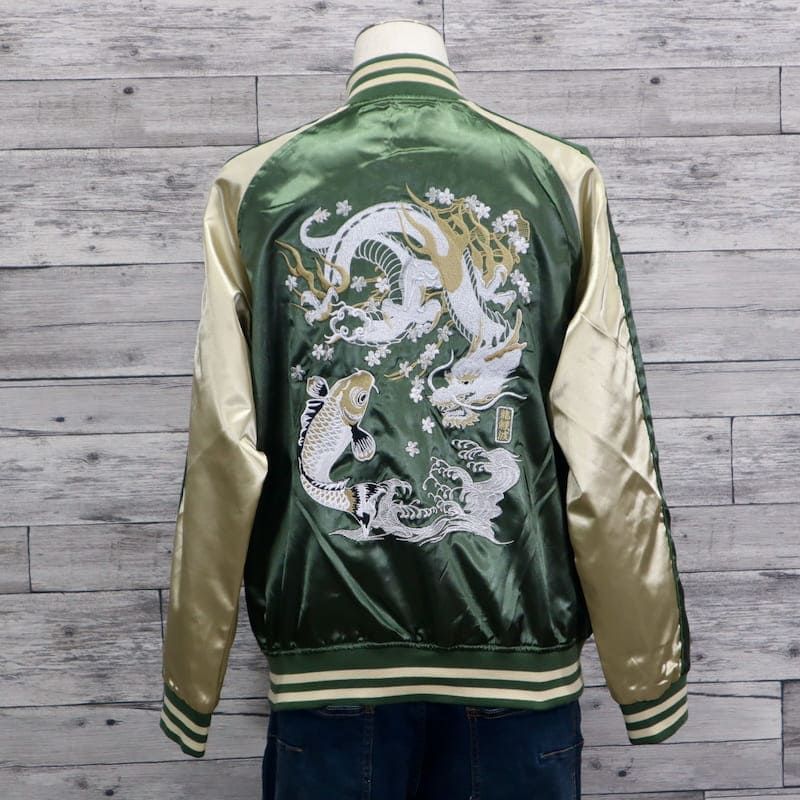 送料無料 メンズ スカジャン 朧 ブルゾン アウター ジャケット 別珍