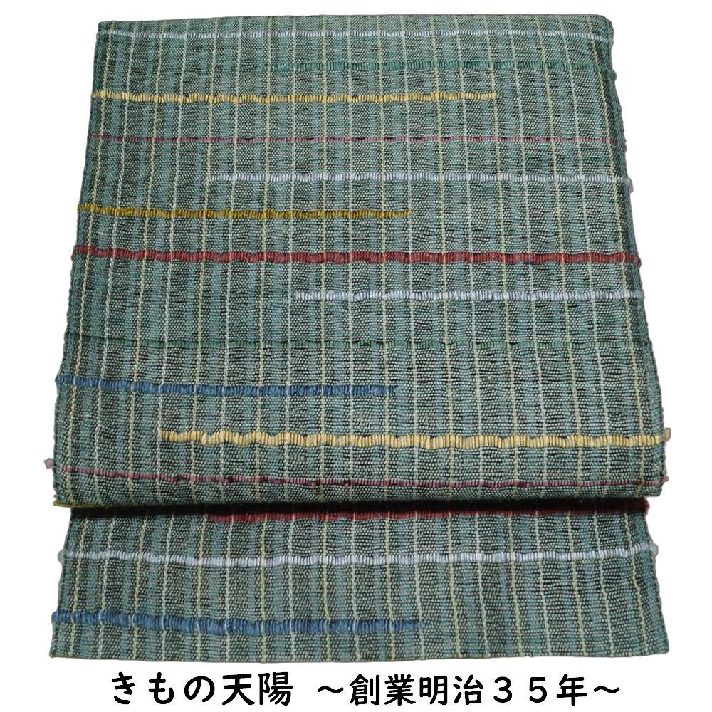 夏物 八寸名古屋帯 紗 破れ格子模様 正絹 夏名古屋帯 夏用 紗 帯 夏着物 名古屋帯 夏 名古屋帯 夏帯 名古屋帯 リサイクル リサイクル着物 夏帯