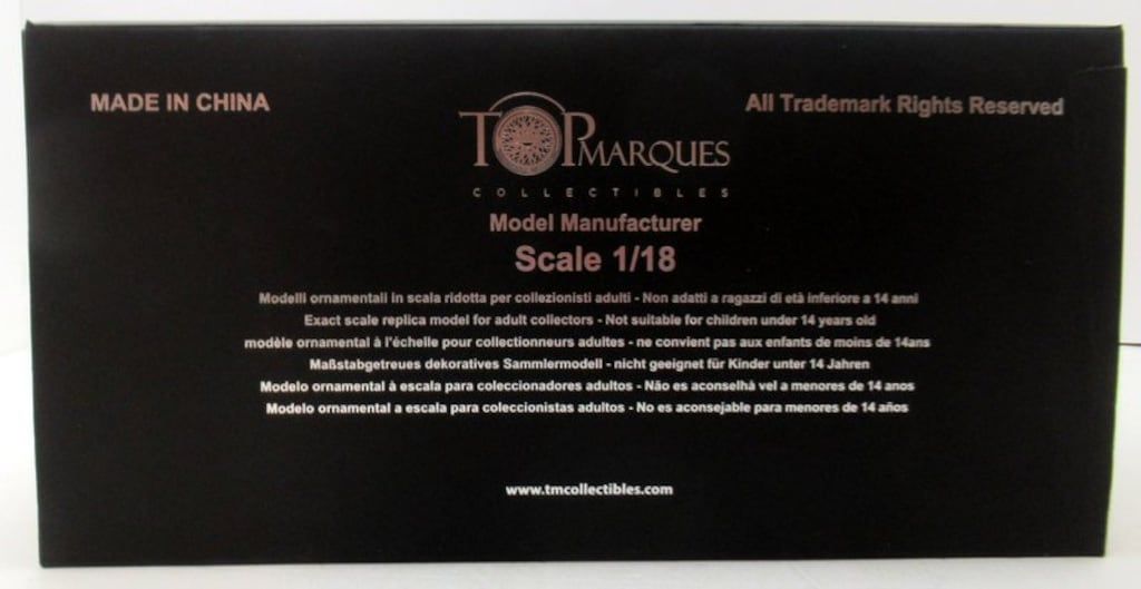 TOPMARQUES 1|18 Maserati Boomerang Red TOP105B