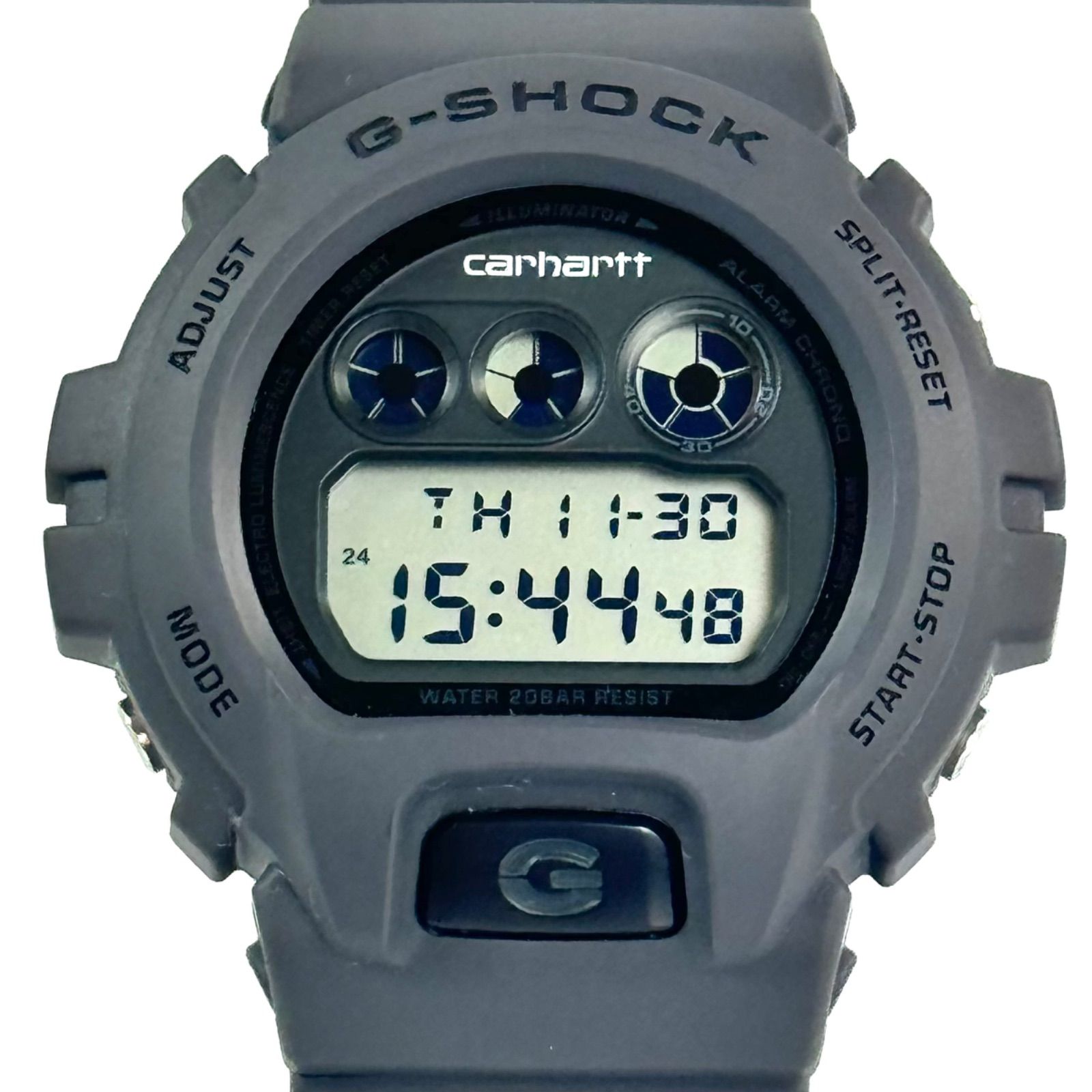 【希少】カシオ　G-SHOCK　ジーショック　DW-6900FS　CARHARTT WIP JAPAN　10周年記念モデル　カーハート　デジタル　 クォーツ　グレー　樹脂