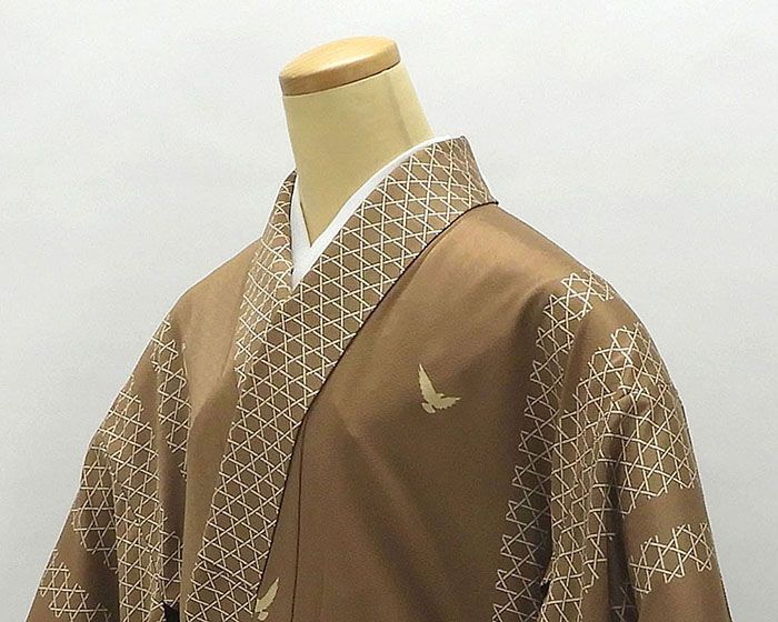 単衣 小紋 正絹 単衣 鳩篭目模様 身丈163cm 裄丈66.5cm 小紋 美品 リサイクル 着物 wc010 単衣 小紋 正絹 単衣 鳩篭目模様 身丈163cm 裄丈66.5cm 小紋 美品