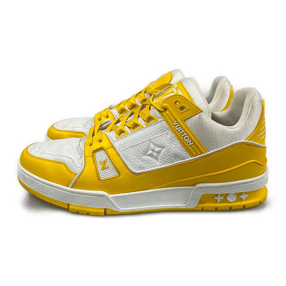 Louis Vuitton Trainer Yellow White Monogram Men's - 1AA6XN