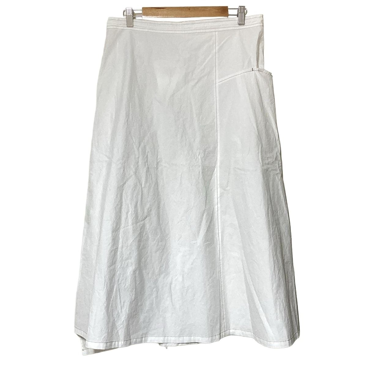 Y s ワイズ ロングスカート サイズ2 M レディース - 白
