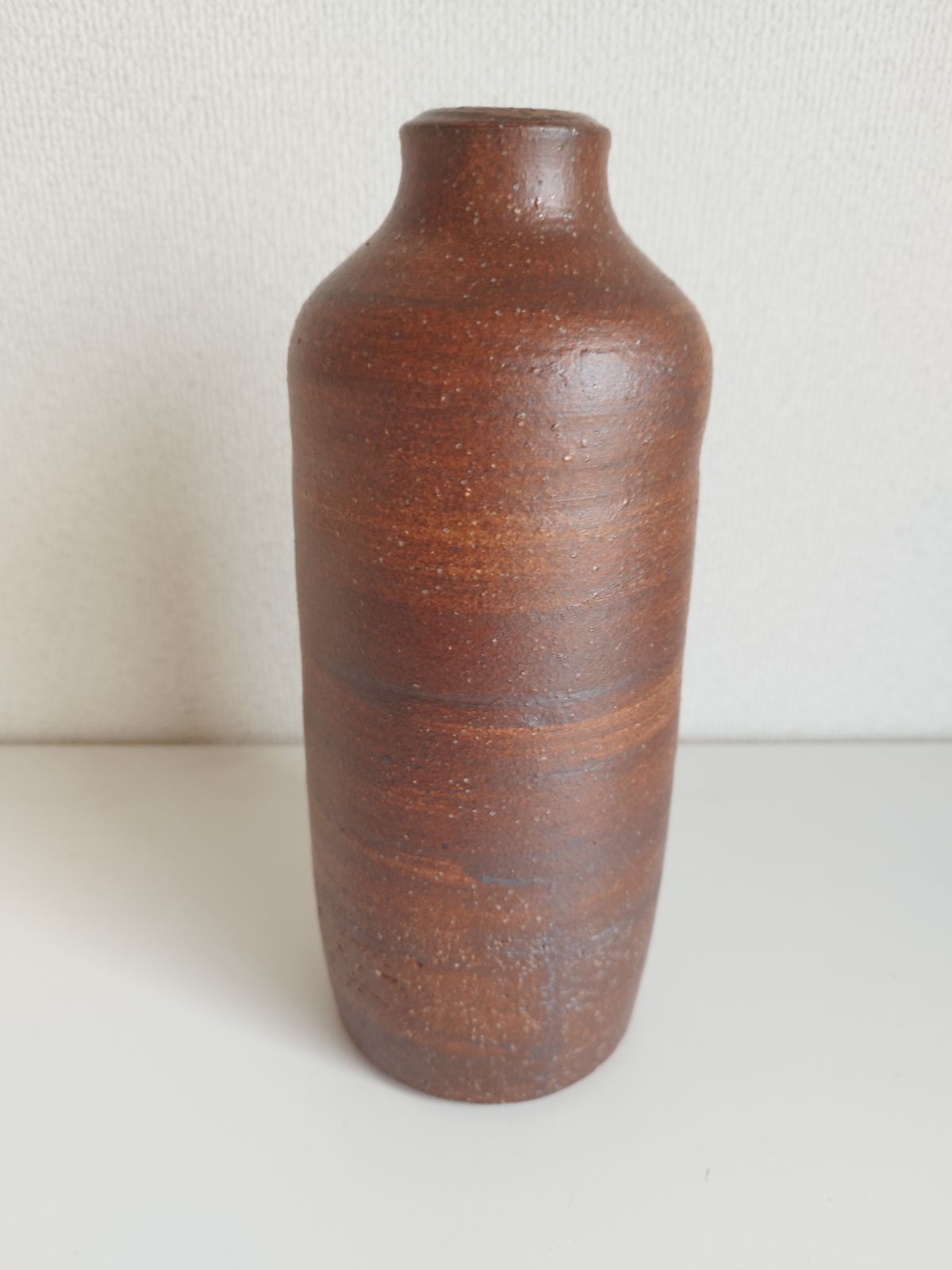 美品・希少】三輪雅章 共箱 備前花入（花器）高さ約30cm｜Miwa Masaaki