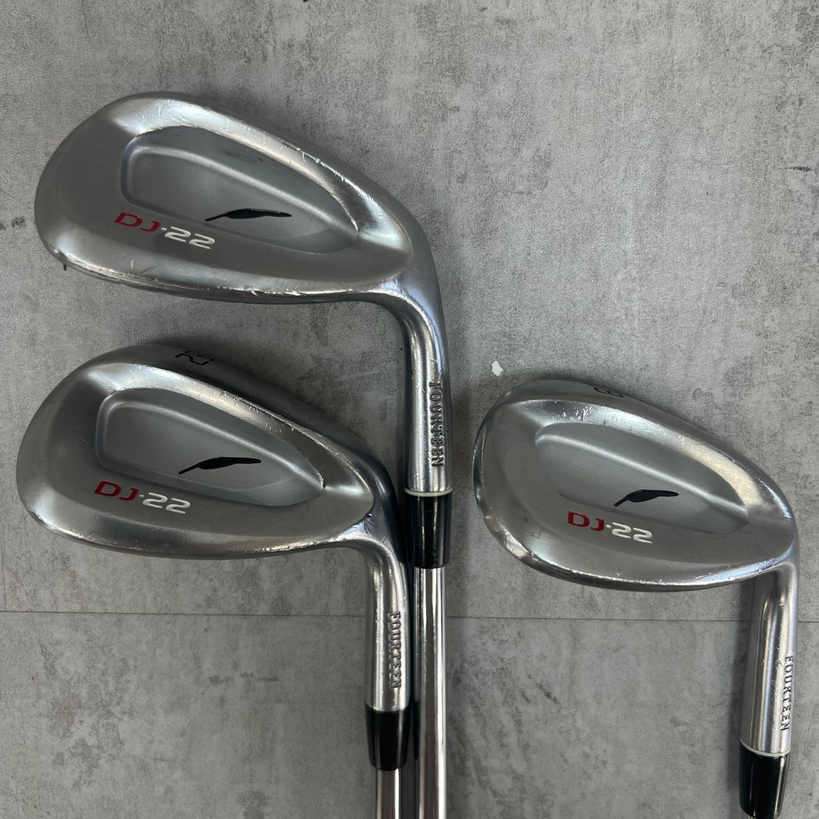 フォーティーン DJ-22 メンズゴルフ ウェッジセット 3本 右利き用 47° 52° 58° FOURTEEN