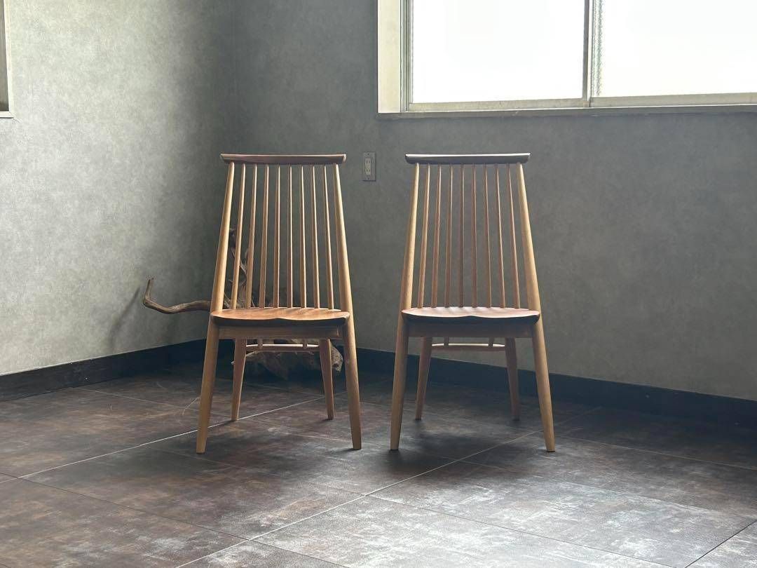KASHIWA 柏木工 ダイニングチェア　ウィンザーチェア　食堂イス　2脚セット チェアー 2脚セット ダイニングチェア 椅子 イス ウィンザー