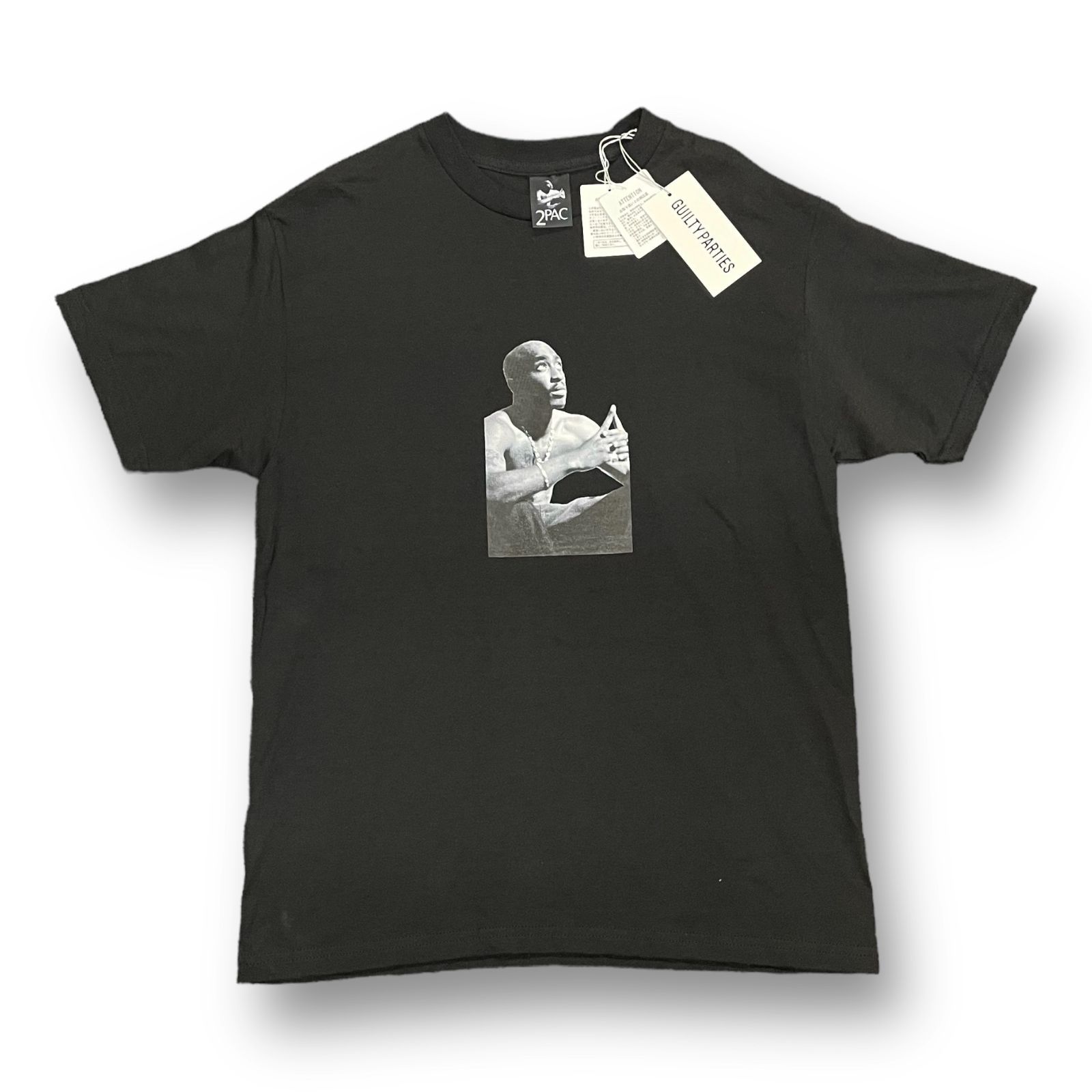 新品 WACKO MARIA 23SS 2PAC T-SHIRT コラボ Tシャツ ワコマリア TUPAC-WM-TEE01 ブラック M 56827A