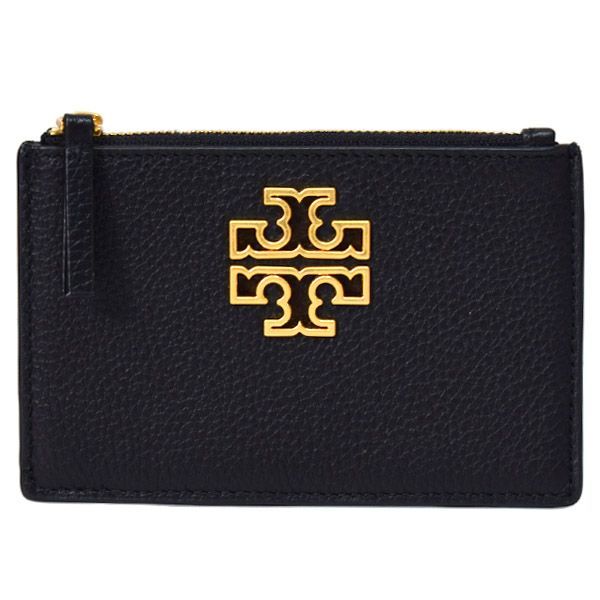 トリーバーチ カードケース TORY BURCH レザー ブリテン ロゴ ジップ