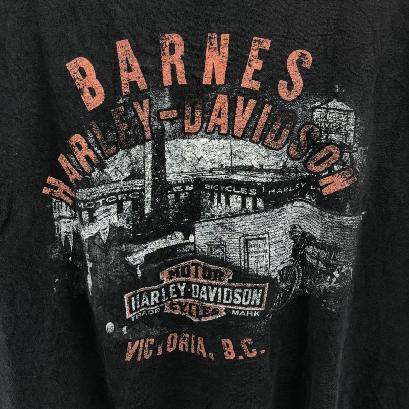Harley Davidson - ハーレーダビッドソン プリントTシャツ 両面 【中古