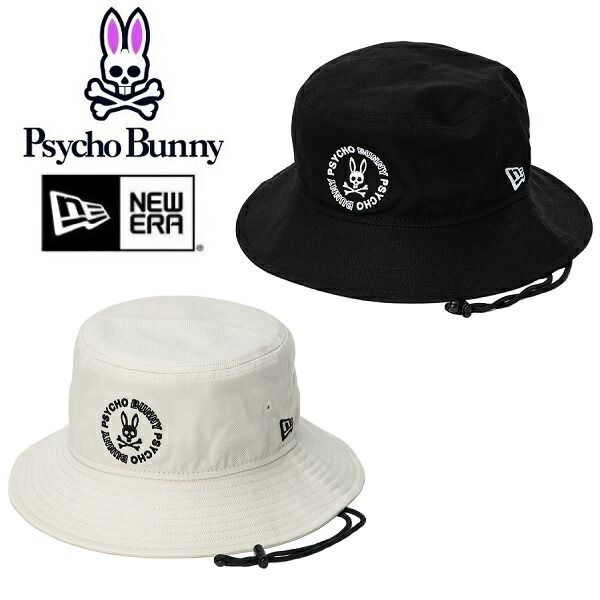 サイコバニー ゴルフ ハット NEW ERAコラボ メンズ レディース Psycho Bunny PBMG504F