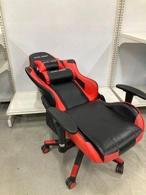 GTRACING ブラック レッド ゲーミングチェア 赤 黒