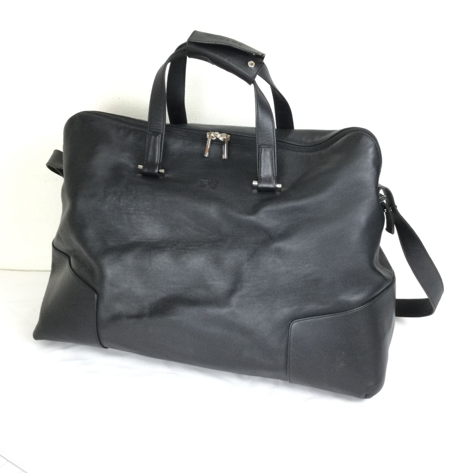 1306 LOEWE ロエベ ボストンバッグ レザー エントルピー