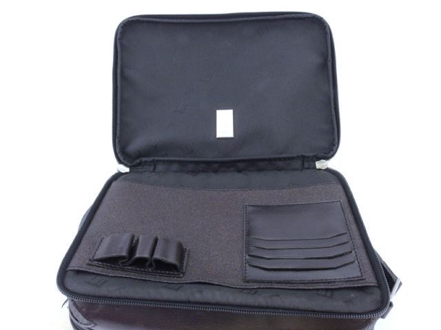 ダンヒル クラッチバッグ セカンドバッグ メンズ サイドカー ブラック ブラウン シルバー PVC×レザー dunhill  D2216