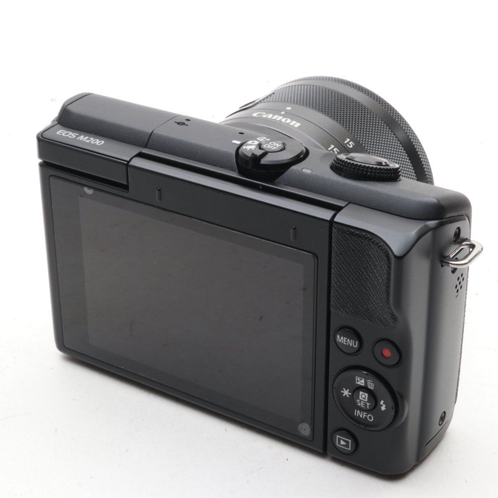 Canon ミラーレス一眼カメラ EOS M200 標準ズームキット ホワイト