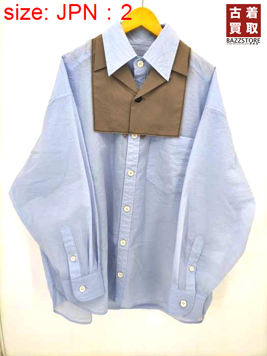 カラー kolor 22SS ドッキングデザインシャツ メンズ JPN：2