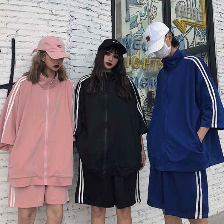 <上下セット> ハーフジップ長袖ウェア ディセノハーフジップトレーニングジャージトップ上下セット Black