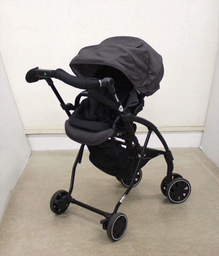 ラベリタ エッグショック AL マスキーレグレー 機能充実モデル コンビ 両対面ベビーカー ハイシート62cm クリーニング済み D9880007
