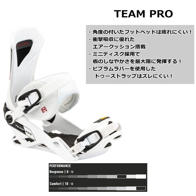 24-25 NITRO TEAM PRO カラー:WHITE Mサイズ ナイトロ チームプロ