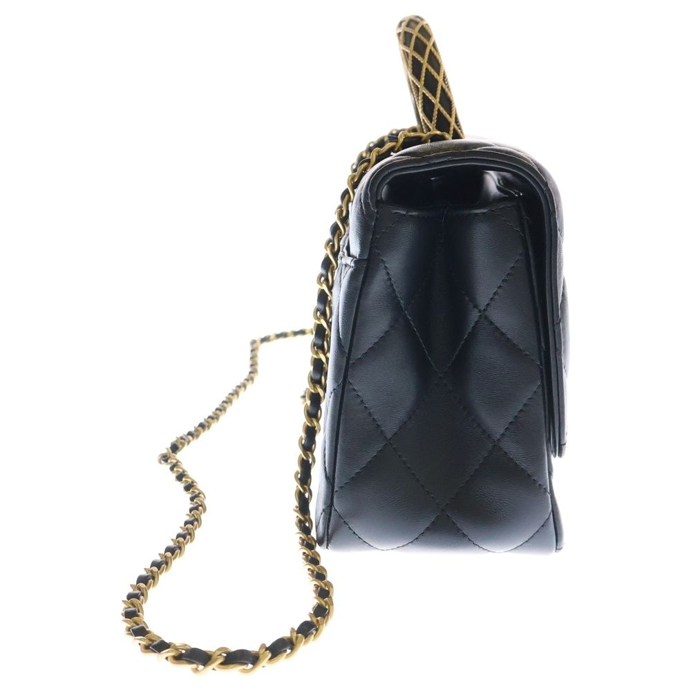 CHANEL (シャネル) マトラッセ ココマーク ラムスキン トップ